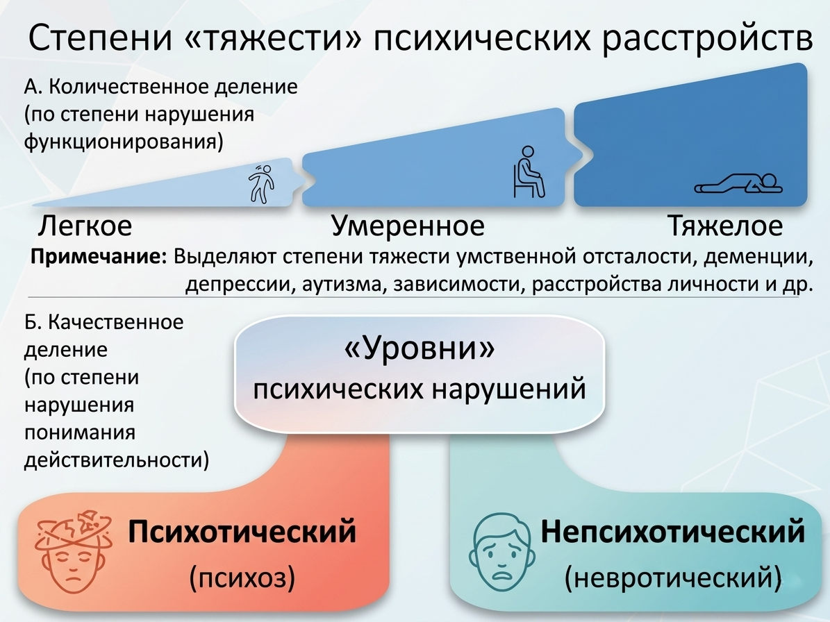Инфографика с этапами лечения психических расстройств: диагностика, терапия, медикаменты, реабилитация, поддержка.